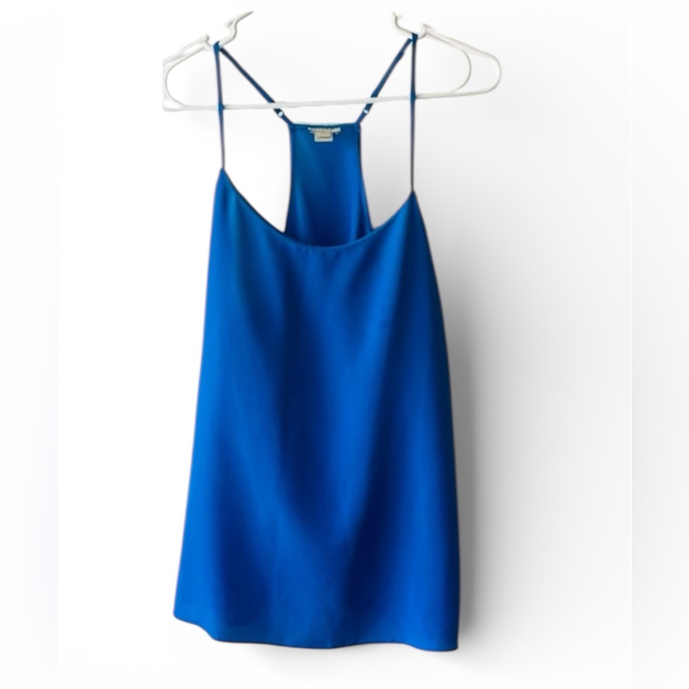 J. Crew Blue Sleeveless Backless Camisole Top